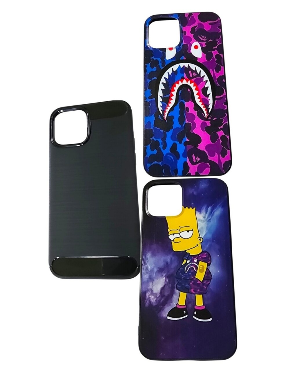 3pc Aliruke, A Bathing Ape Bape, Simpsons Cases For iPhone 12 Pro Max